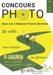 Concours photo sur le thème du Vélo sous toutes ses formes dans les Maisons des services