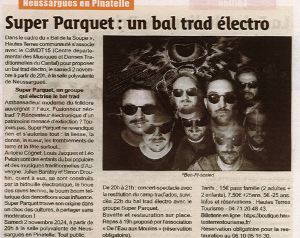 Bal trad électro presse